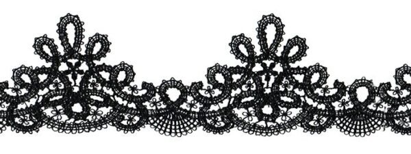 BLACK YARN DYED LACE