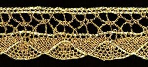 LUREX GOLD CROCHET LACE