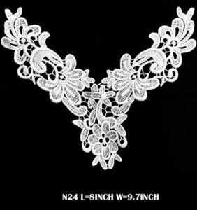 N24 – Neck Patch – COTTON NECK LENGTH=8 INCHES WIDTH=9.7 INCHES DYEABLE EXPORT QUALITY PRICE PER PIECE