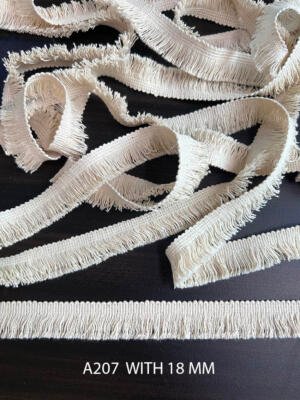 A207 18MM Cotton Fringe Lace Trim