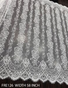 CHANTILLY LACE EYELASH LACE FABRIC
