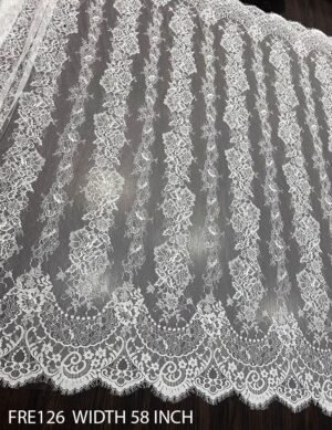 CHANTILLY LACE EYELASH LACE FABRIC
