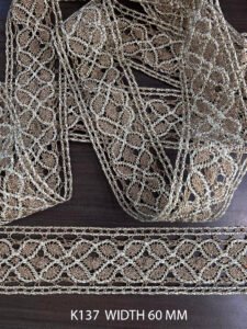 GOLDEN CROCHET LUREX LACE