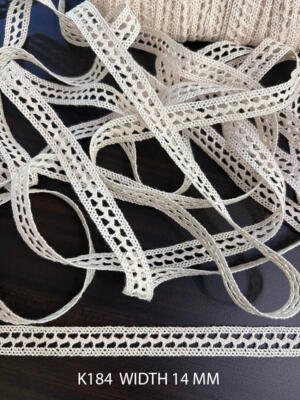 K184 cotton crochet lace 14 mm width