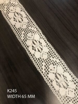 WIDE CROCHET FLOWER LACE DESIGN