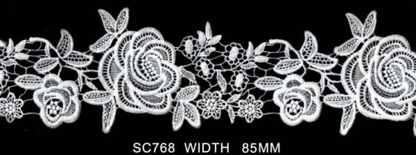 WHITE FLOWER LACE