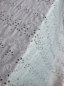 embroidered allover fabrics sm591 cotton greige width 57 inches d yeable export quality price per meter