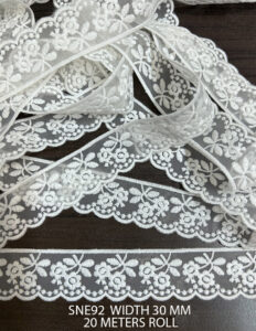 POLY WHITE NET LACE