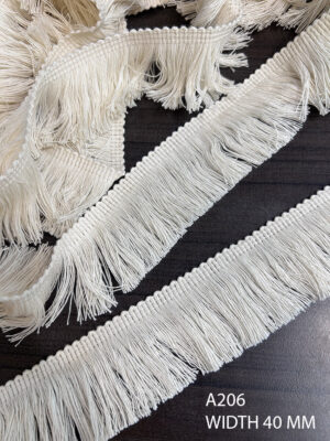 COTTON DYEABLE FRINGE LACE