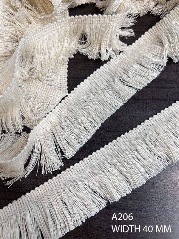 COTTON DYEABLE FRINGE LACE