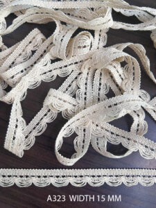 cotton griege dyeable lace