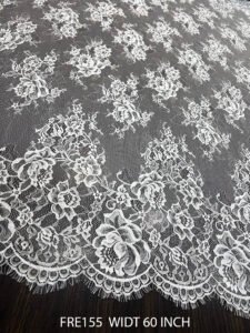 FRENCH CLASSY EYELASH FABRIC WHITE