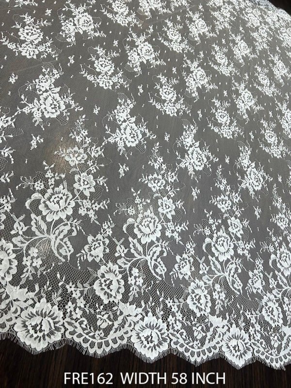 EYELASH LACE WHITE FABRIC