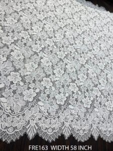 BEAUTIFULL FRENCH WHITE LACE FABRIC