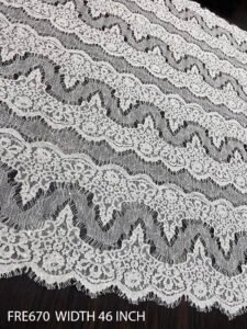 SHINY EYELASH LACE FABRIC