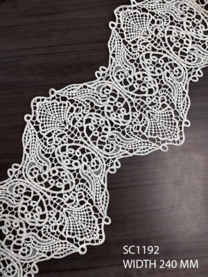 WHITE POLY LACE