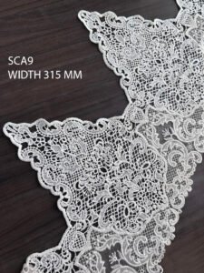 CHEMICAL WHITE LACE WITH ORGANZA NET