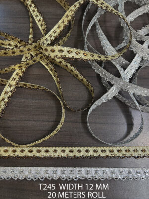 GOLD SILVER LUREX LACE