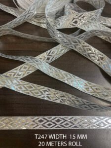 SILVER LUREX RIBBON LACE