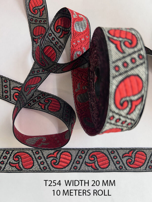 RED LUREX RIBBON TAPE