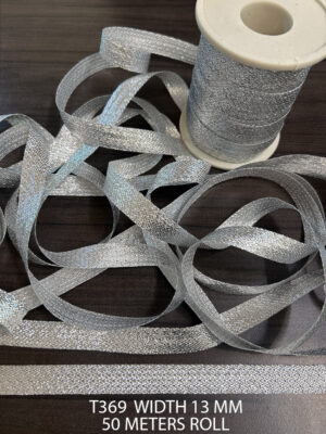 SILVER LUREX GOTTA RIBBON LACE