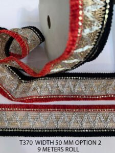 MULTICOLOR LUREX LACE RIBBON