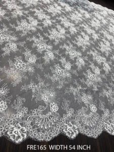 CHANTILLY CORDED FRENCH LACE FABRIC