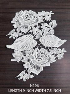 FLOWER WHITE LACE PATCH