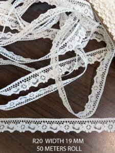 DYEABLE WHITE RASCHEL LACE