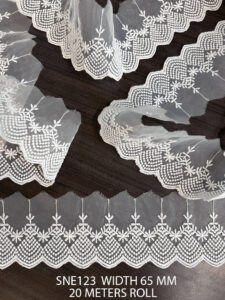 FINE ORGANZA WHITE LACE