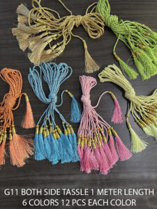 MULTICOLOR TASSLE FRINGE LACE
