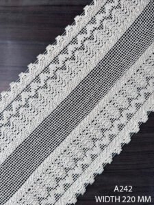 COTTON WIDE DYEABLE LACE