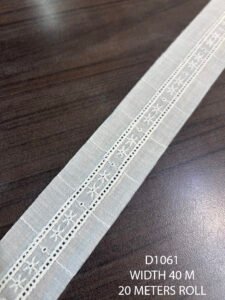 WHITE COTTON FABRIC LACE