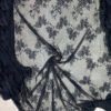 BLACK CHANTILLY FABRIC