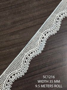 SC1216 lace trim – intricate GPO craftsmanship for couture garments