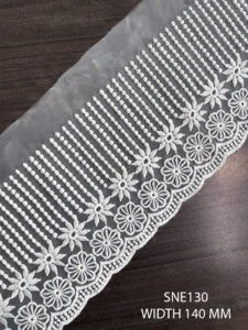 ORGANZA NET WHITE LACE