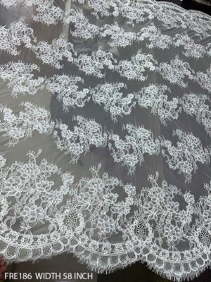 EYELASH CORDED LACE FABRIC