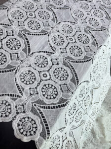 WHITE LACE FABRIC