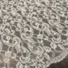 FRE198 white Chantilly eyelash lace fabric with scalloped floral design – bridal and couture ready