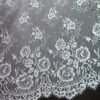 FRE213 White Chantilly Eyelash Lace Fabric – 3 Meter Roll, 60 Inch Width, Floral Eyelash Design