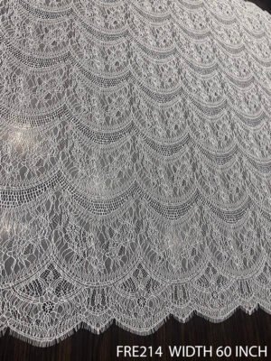 FRE214 Dual Eyelash Chantilly Lace – 60 Inch Wide, 3 Meter Cut