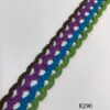 K290 multicolor cotton crochet lace 32mm wide – Color Option 2