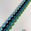 K290 multicolor cotton crochet lace 32mm wide – Color Option 3