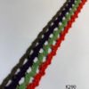 K290 multicolor cotton crochet lace 32mm wide – Color Option 5
