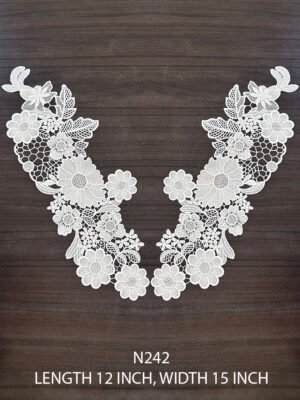 N242 Polyace neckline patch pairs – 12 inch long, flexible width