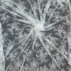Detailed close-up of FRE234 White Chantilly Eyelash Lace Fabric with scallop edges, dyeable, 60 inch width, 3 meter price