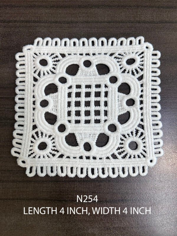 White GPO Neck Pocket Patch N254, 4x4 inch