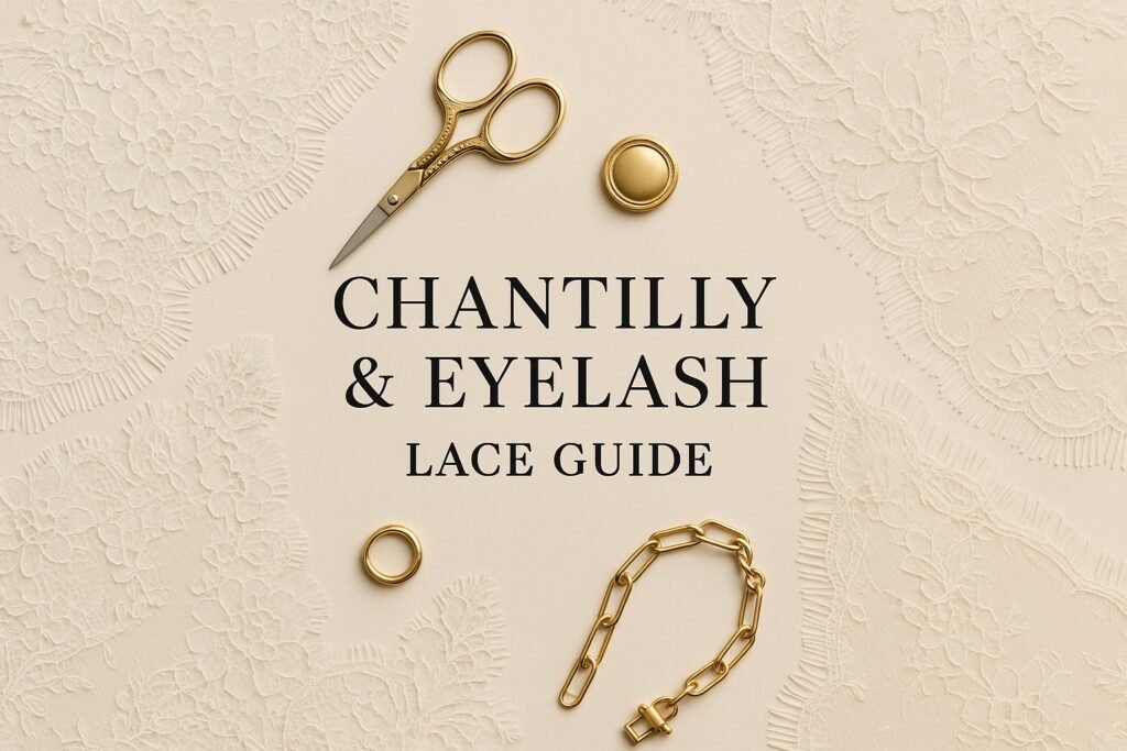 Chantilly lace fabric close up – delicate lace guide
