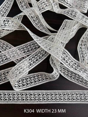 Greige Dyeable Fine Cotton Crochet Lace Trim 23 MM