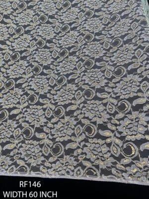 RF146 Raschel fine golden lurex fabric 60 inch wide